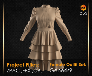 Victorian Servant Dress 04