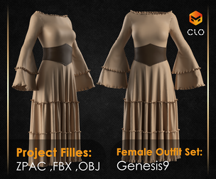 Victorian Servant Dress 09