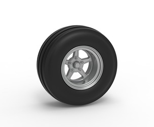 Front tractor wheel Version 5 Scale 1:25