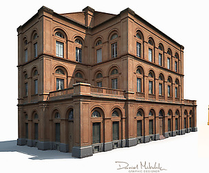 Building Facade 184 Low Poly