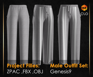 Men's sports pants 01