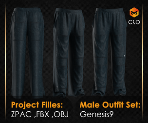 Men's sports pants 02