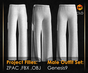 Men's sports pants 04