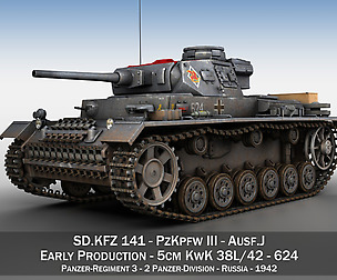 PzKpfw III - Panzer 3 - Ausf.J - 624