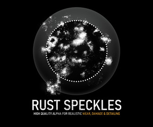 Rust Speckles Alpha | High-Resolution Grunge Texture