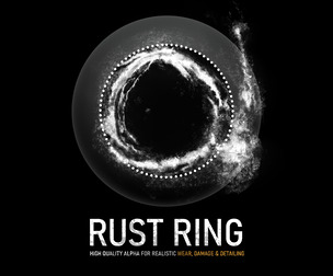 Rust Ring Alpha | High-Resolution Grunge Texture