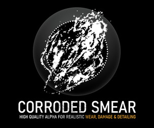 Corroded Smear Alpha | High-Resolution Grunge Texture