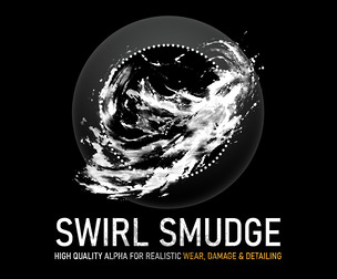 Swirl Smudge Alpha | High-Resolution Grunge Texture
