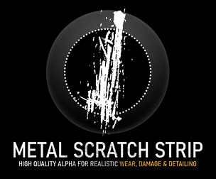 Metal Scratch Strip Alpha | High-Resolution Grunge Texture