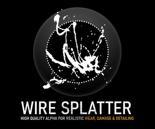 Wire Splatter Alpha | High-Resolution Grunge Texture
