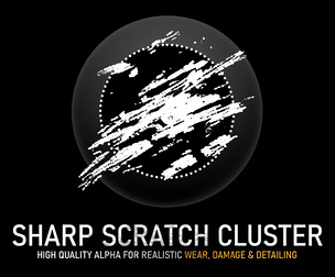 Sharp Scratch Cluster Alpha | High-Resolution Grunge Texture
