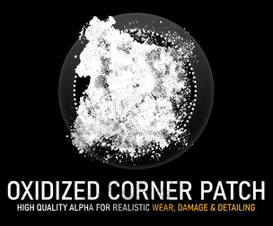 Oxidized Corne Patch Alpha | High-Resolution Grunge Texture