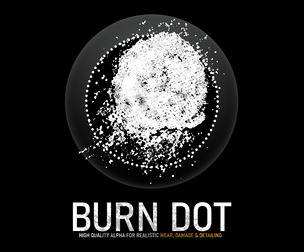 Burn Dot Alpha | High-Resolution Grunge Texture