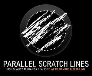 Parallel Scratch Lines Alpha | High-Resolution Grunge Texture