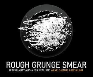 Rough Grunge Smear Alpha | High-Resolution Grunge Texture