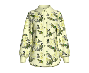 Girls All Over Printed Button-Up Shirt | Marvelous / Clo3d / obj / fbx