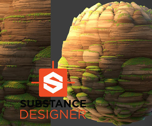 Stylized Natural Cliff Rock