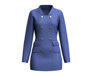 Girls Double-Breasted Blazer Dress | Marvelous / Clo3d / obj / fbx