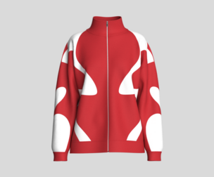 Girls High Neck Full-Zip Jacket | Marvelous / Clo3d / obj / fbx