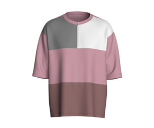 Men Oversized Multi Color T-Shirt | Marvelous / Clo3d / obj / fbx