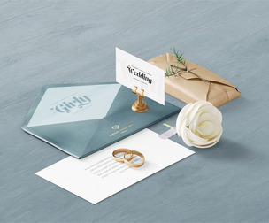 Beauty Mockup Scene PSD Template, Feminine Branding, Elegant Wedding Stationery,Cosmetic Packaging