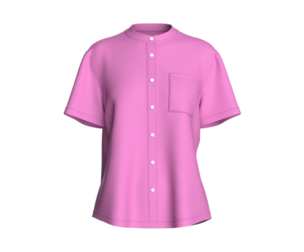Girls Mandarin Shirt With Pocket | Marvelous / Clo3d / obj / fbx