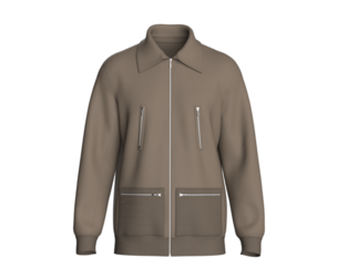 Men Collared Multi-Zip Jacket | Marvelous / Clo3d / obj / fbx