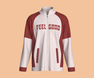 Men Printed Raglan Track Jacket | Marvelous / Clo3d / obj / fbx
