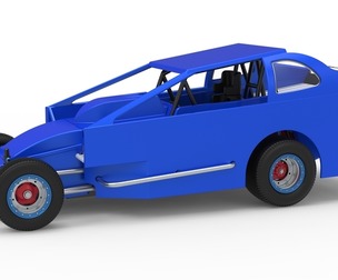 Northeast Dirt Modified stock car Version 2 Scale 1:25