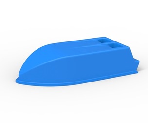 Air Scoop of Northeast Dirt Modified stock car Scale 1:25