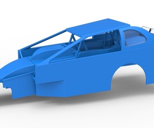 Shell of Northeast Dirt Modified stock car V2 Scale 1:25