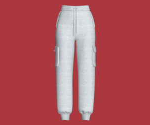Girls Utility Joggers With Melange | Marvelous / Clo3d / obj / fbx