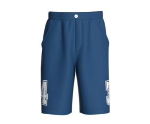 Men Blue Varsity Shorts | Marvelous / Clo3d / obj / fbx