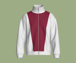 Men Full Zip-Up Track Jacket | Marvelous / Clo3d / obj / fbx