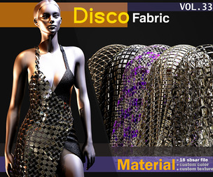 Disco fabric Material -SBSAR -VOL 33