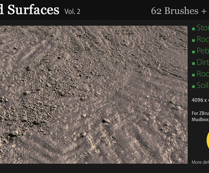Ground Surfaces Vol.2 4K Brushes and Alpha Pack