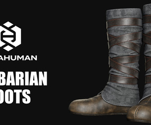 Barbarian Boots For Metahuman Vol 01