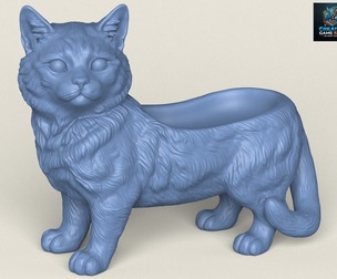 Cute Kitten Soap Holder Print Ready 3D Model