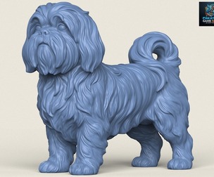 Shih Tzu Dog Print Ready 3D Model