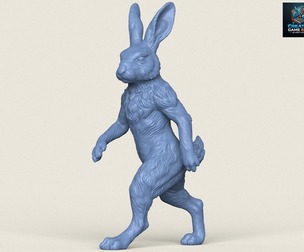Rabbit Character Walking Print Ready 3D Model