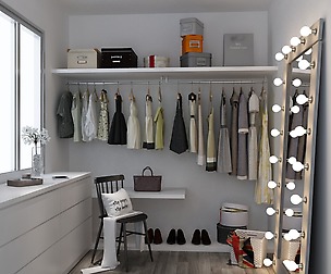 Walk in wardrobe