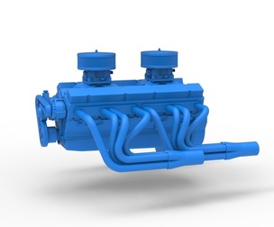 Engine V16 Scale 1:25