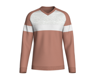 Men V-Neck Color Block Sweatshirt | Marvelous / Clo3d / obj / fbx