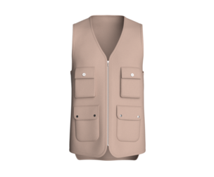 Men Zip Up Vest With Multi Pockets | Marvelous / Clo3d / obj / fbx