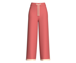 Girls Wide-Leg Side Lace Panel Sweatpant | Marvelous / Clo3d / obj / fbx