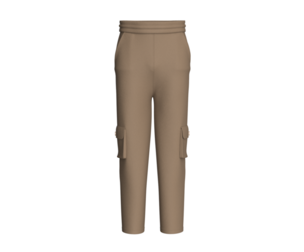 Men High-Waisted Pant With Flap Pocket | Marvelous / Clo3d / obj / fbx