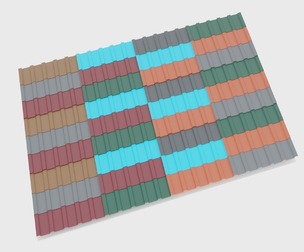 Roof Tile Polymer Egeria Set