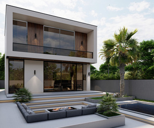 Fully Furnished Modern Villa with Pool and Fire Pit