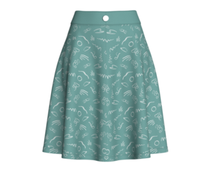 Girls Printed High-Waisted Mini Skirt | Marvelous / Clo3d / obj / fbx