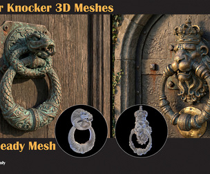 43 Door Knocker 3D Meshes  VOL 78